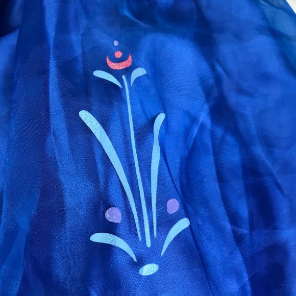 Halloween Costume Girl's Kid / Youth FROZEN Princess Anna Blue Full Tulle Skirt. - Picture 15 of 16